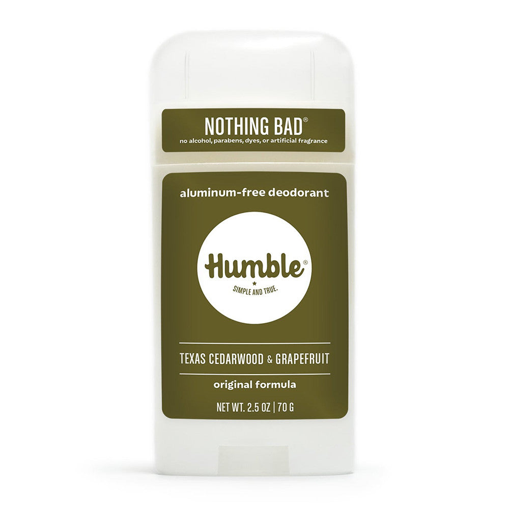 Humble Brands Original Formula Deodorant, Texas Cedarwood And Grapefruit, 2.5 Oz